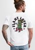 Backprint T-Shirt Herren Rückendruck und Brustlogo Frosch Plant Lover Streetstyle Fashion Neverless®preview