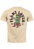 Backprint T-Shirt Herren Rückendruck und Brustlogo Frosch Plant Lover Streetstyle Fashion Neverless®preview