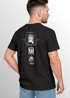 Backprint T-Shirt Herren Tokyo Japan Asien Symbole Kranich Welle Bonsai Printshirt Männer Fashion Streetstyle Neverless®preview