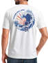 Backprint T-Shirt Herren Welle Kanagawa Japan Schriftzeichen Printshirt Brustlogo Sommer Fashion Neverless®preview