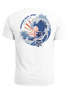 Backprint T-Shirt Herren Welle Kanagawa Japan Schriftzeichen Printshirt Brustlogo Sommer Fashion Neverless®preview