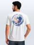 Backprint T-Shirt Herren Welle Kanagawa Japan Schriftzeichen Printshirt Brustlogo Sommer Fashion Neverless®preview