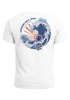 Backprint T-Shirt Herren Welle Kanagawa Japan Schriftzeichen Printshirt Brustlogo Sommer Fashion Neverless®preview