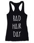 Bad Hair Day Tanktop Damen Aufdruck Racerback Moonworks®preview