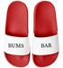 Badelatschen Herren mit Spruch BUMS BAR –Gadget Malle, Festival JGA – Witzige Badeschlappen für Urlaub Moonworks®preview