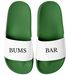 Badelatschen Herren mit Spruch BUMS BAR –Gadget Malle, Festival JGA – Witzige Badeschlappen für Urlaub Moonworks®preview