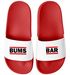 Badelatschen Herren mit Spruch BUMS BAR –Gadget Malle, Festival JGA – Witzige Slides für Beachparty Sauftour Moonworks®preview