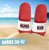 Badelatschen Herren mit Spruch BUMS BAR –Gadget Malle, Festival JGA – Witzige Slides für Beachparty Sauftour Moonworks®preview
