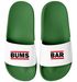 Badelatschen Herren mit Spruch BUMS BAR –Gadget Malle, Festival JGA – Witzige Slides für Beachparty Sauftour Moonworks®preview