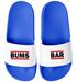 Badelatschen Herren mit Spruch BUMS BAR –Gadget Malle, Festival JGA – Witzige Slides für Beachparty Sauftour Moonworks®preview