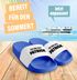 Badeschlappen Badelatschen Herren personalisiert mit Namen Spruch lustig Ich bin auch dabei Badeschuhe Männer Pool -Party Gadget Moonworks®preview