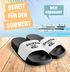 Badeschlappen Badelatschen Saufen Mode on mit Aufdruck Bedruckt Herren Damen Badeschuhe Männer Urlaub Party JGA Moonworks®preview