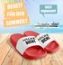 Badeschlappen Badelatschen Unisex mit Aufdruck Hacke Dicht ist Pflicht Bedruckt Herren Damen Badeschuhe Männer Frauen Geschenk Moonworks®preview
