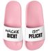 Badeschlappen Badelatschen Unisex mit Aufdruck Hacke Dicht ist Pflicht Bedruckt Herren Damen Badeschuhe Männer Frauen Geschenk Moonworks®preview