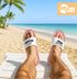 Badeschlappen Badelatschen Unisex mit Aufdruck Hacke Dicht ist Pflicht Bedruckt Herren Damen Badeschuhe Männer Frauen Geschenk Moonworks®preview
