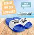 Badeschlappen Badelatschen Unisex mit Aufdruck Hacke Dicht ist Pflicht Bedruckt Herren Damen Badeschuhe Männer Frauen Geschenk Moonworks®preview