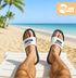 Badeschlappen Badelatschen Unisex mit Aufdruck Hacke Dicht ist Pflicht Bedruckt Herren Damen Badeschuhe Männer Frauen Geschenk Moonworks®preview