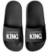 Badeschlappen Camping Queen King Urlaubsgadget Unisex mit Aufdruck Herren Damen Badeschuhe Männer Frauen Moonworks®preview