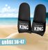 Badeschlappen Camping Queen King Urlaubsgadget Unisex mit Aufdruck Herren Damen Badeschuhe Männer Frauen Moonworks®preview