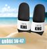 Badeschlappen Camping Queen King Urlaubsgadget Unisex mit Aufdruck Herren Damen Badeschuhe Männer Frauen Moonworks®preview