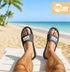 Badeschlappen Camping Queen King Urlaubsgadget Unisex mit Aufdruck Herren Damen Badeschuhe Männer Frauen Moonworks®preview