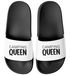 Badeschlappen Camping Queen King Urlaubsgadget Unisex mit Aufdruck Herren Damen Badeschuhe Männer Frauen Moonworks®preview