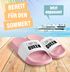 Badeschlappen Camping Queen King Urlaubsgadget Unisex mit Aufdruck Herren Damen Badeschuhe Männer Frauen Moonworks®preview