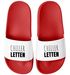 Badeschlappen Chiller-Lettem Badelatschen Unisex Spruch Lustig Relax Herren Damen Badeschuhe Urlaub Gadget Moonworks®preview