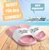 Badeschlappen Chiller-Lettem Badelatschen Unisex Spruch Lustig Relax Herren Damen Badeschuhe Urlaub Gadget Moonworks®preview