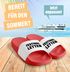 Badeschlappen Festival Letten Badelatschen Herren Damen Badeschuhe Festival Camping Partyurlaub Fun Gadget Moonworks®preview