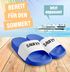 Badeschlappen Herren Aufdruck Lustig Saufi? Saufi! Herren Malle Urlaub Accessoires Unisex Badeschuhe Moonworks®preview