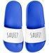 Badeschlappen Herren Aufdruck Lustig Saufi? Saufi! Herren Malle Urlaub Accessoires Unisex Badeschuhe Moonworks®preview
