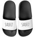 Badeschlappen Herren Aufdruck Lustig Saufi? Saufi! Herren Malle Urlaub Accessoires Unisex Badeschuhe Moonworks®preview