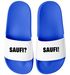 Badeschlappen Herren Aufdruck Lustig Saufi? Saufi! Herren Malle Urlaub Accessoires Unisex Badeschuhe Moonworks®preview