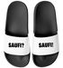 Badeschlappen Herren Aufdruck Lustig Saufi? Saufi! Herren Malle Urlaub Accessoires Unisex Badeschuhe Moonworks®preview