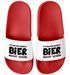 Badeschlappen Herren Damen Unisex mit Spruch Aufdruck Bier macht schön Badelatschen Urlaub JGA Moonworks®preview