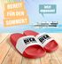 Badeschlappen Herren Damen Unisex mit Spruch Aufdruck Bier macht schön Badelatschen Urlaub JGA Moonworks®preview
