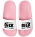 Badeschlappen Herren Damen Unisex mit Spruch Aufdruck Bier macht schön Badelatschen Urlaub JGA Moonworks®preview