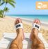 Badeschlappen Herren Damen Unisex mit Spruch Aufdruck Bier macht schön Badelatschen Urlaub JGA Moonworks®preview