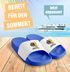 Badeschlappen Herren Damen Unisex mit Spruch Lecker Bierchen Schlappen Hamster Meme Badelatschen Party Urlaub Moonworks®preview
