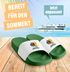 Badeschlappen Herren Damen Unisex mit Spruch Lecker Bierchen Schlappen Hamster Meme Badelatschen Party Urlaub Moonworks®preview