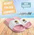 Badeschlappen Herren Damen Unisex mit Spruch Lecker Bierchen Schlappen Hamster Meme Badelatschen Party Urlaub Moonworks®preview