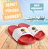 Badeschlappen Herren Damen Unisex mit Spruch Lecker Bierchen Schlappen Hamster Meme Badelatschen Party Urlaub Moonworks®preview