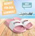 Badeschlappen Herren Malle-Letten Outfit Accessoires Urlaub Badelatschen Lustig mit Spruch Unisex Badeschuhe Moonworks®preview