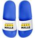 Badeschlappen Herren Malle-Letten Outfit Accessoires Urlaub Badelatschen Lustig mit Spruch Unisex Badeschuhe Moonworks®preview