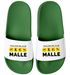 Badeschlappen Herren Malle-Letten Outfit Accessoires Urlaub Badelatschen Lustig mit Spruch Unisex Badeschuhe Moonworks®preview