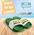 Badeschlappen Herren Malle-Letten Outfit Accessoires Urlaub Badelatschen Lustig mit Spruch Unisex Badeschuhe Moonworks®preview