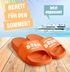 Badeschlappen Herren Malle Urlaub Spruch Bier Badelatschen Aufdruck Herren Unisex Badeschuhe Moonworks®preview