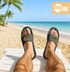 Badeschlappen Lustig Badelatschen mit Spruch SAUFI LETTEN – Party, Urlaub Malle Festival JGA Gadget – Hausschuhe Herren Unisex Moonworks®preview