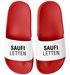 Badeschlappen Lustig Badelatschen mit Spruch SAUFI LETTEN – Party, Urlaub Malle Festival JGA Gadget – Herren Unisex Moonworks®preview